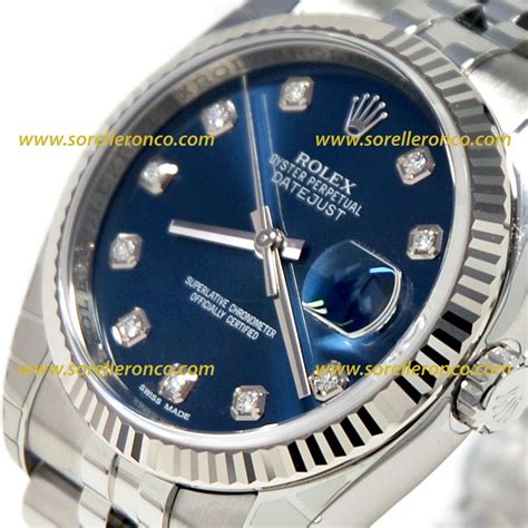 rolex datejust prezzo donna|rolex datejust blu.